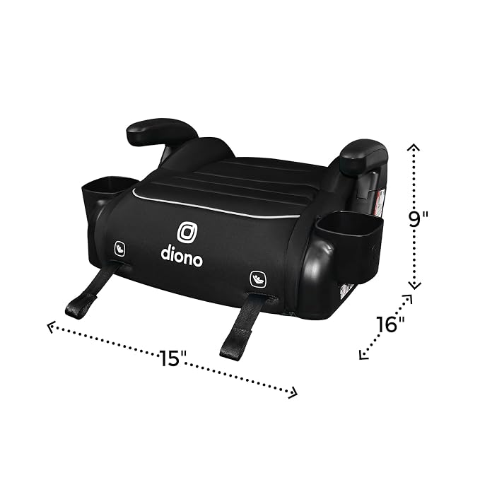 Diono Connect3 RXT Booster sin respaldo pack 2 negro miniatura 2