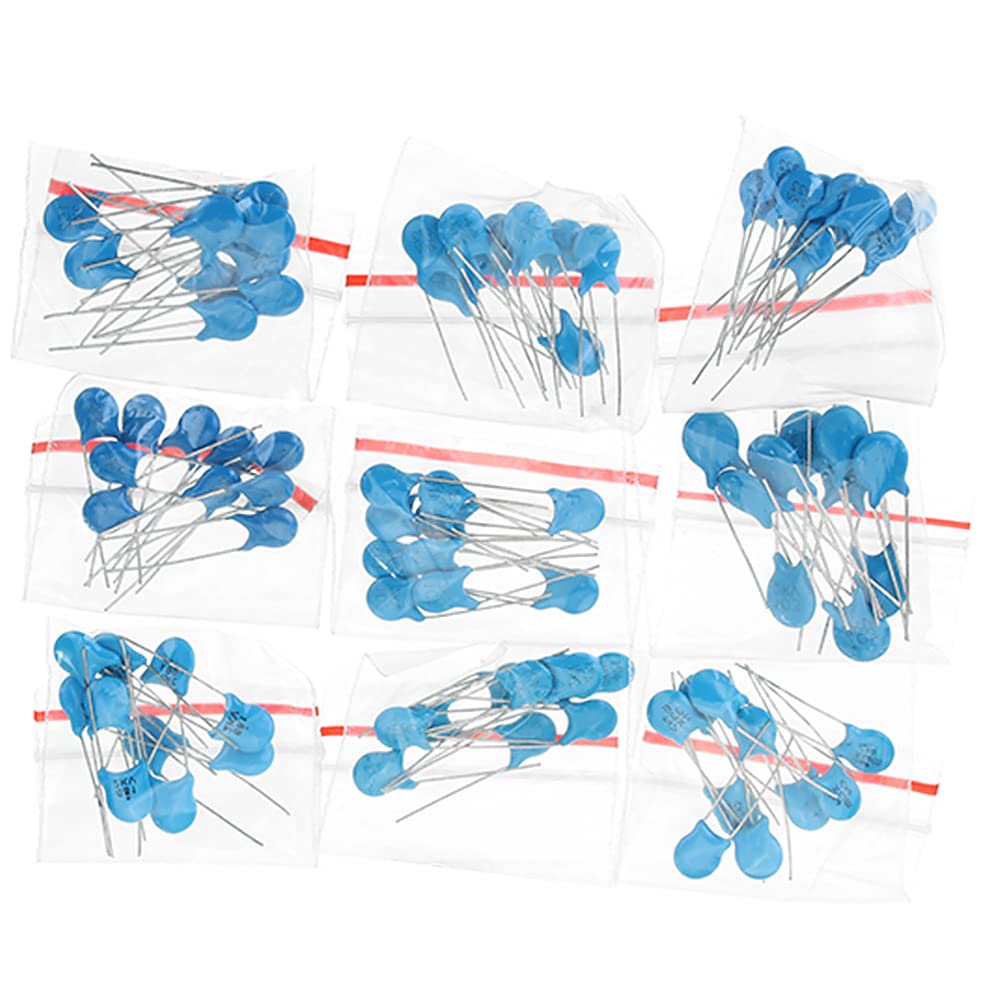 Creamic Capacitor Kit, 20 Values 200PCS Ceramic Capacitor Assortment Kit, Capacitor Assortment Ceramic Capacitor Set Capacitors From 10pf To 100nf In A Bag
