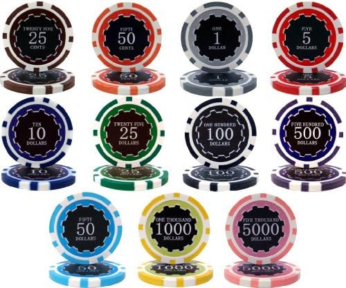25 Eclipse 14gm Clay Poker Chips - Roll of 25 New Chips image 2