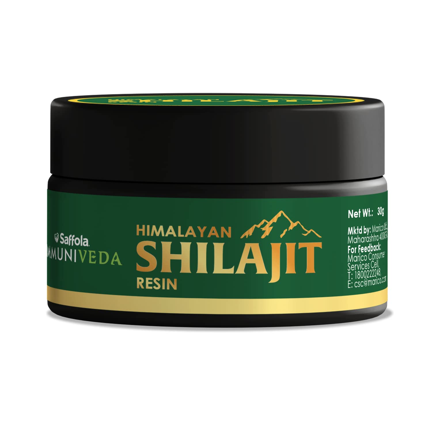 Saffola IMMUNIVEDA Pure Himalayan Shilajit/Shilajeet Resin - 30 gm | Ayurvedic Medicine | Helps Boost Stamina & Physical Performance (B0BG5CQ362) Amazon Price History, Amazon Price Tracker