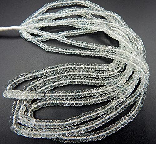 Perles blanches facettées 6x4mm LKBEADS pour créer vos bijoux d'été et accessoires de mariage