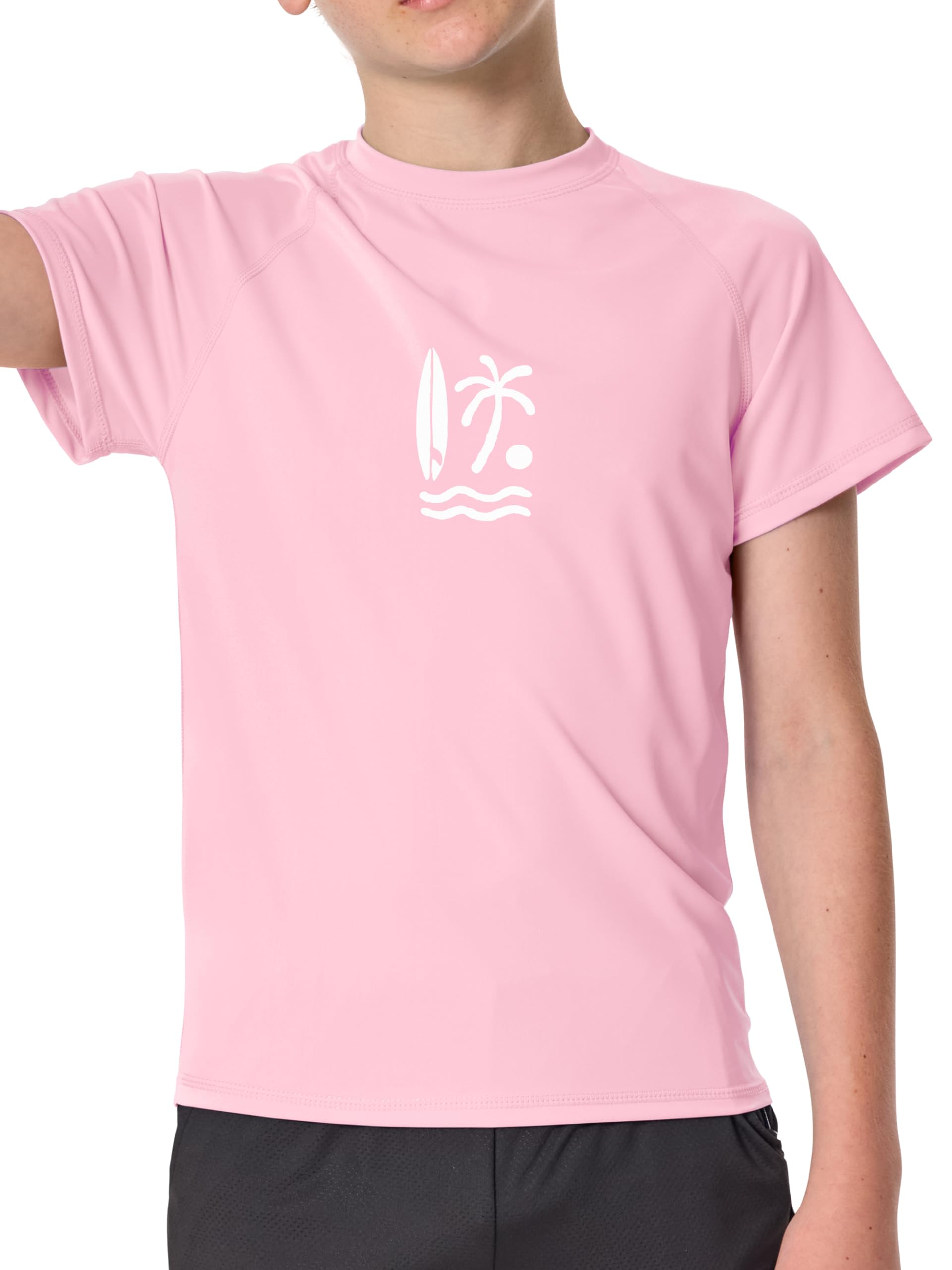 IHU Kinder UV Shirt UPF 50+ Jungen Badeshirt Schwimmshirt | UV-Schutz, Weich Und Bequem, Schnelltrocknend, Leicht Und Atmungsaktiv, Ideal Für Outdoor- Und Wasseraktivitäten