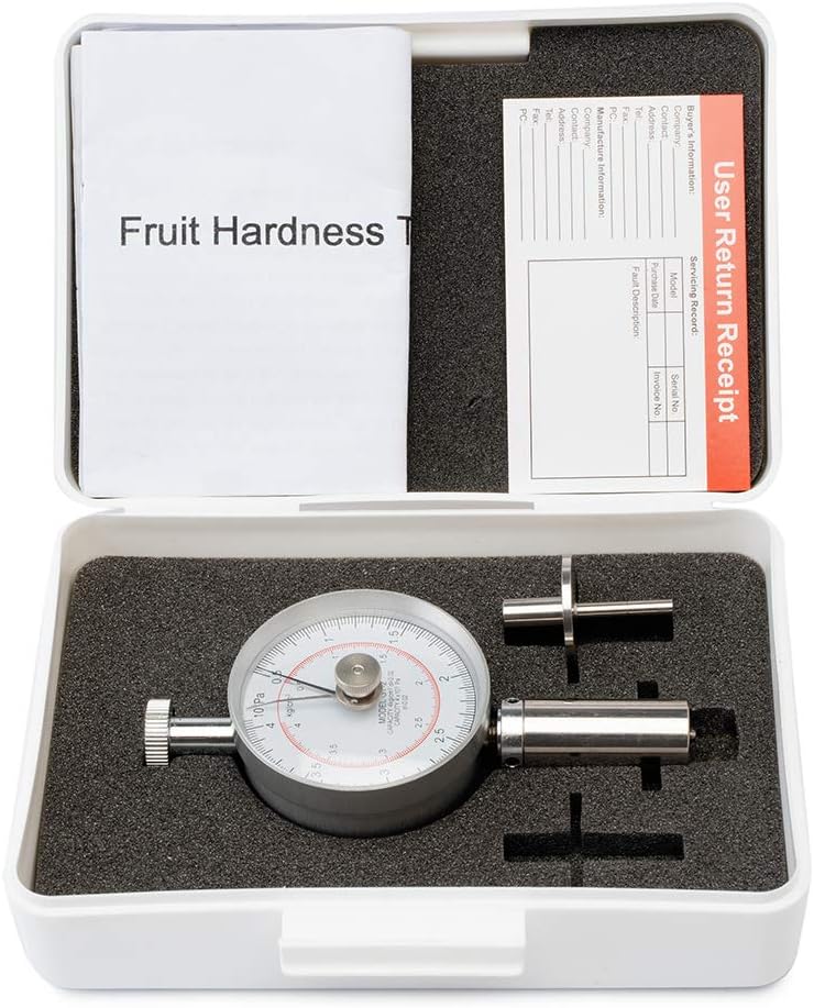Beslands Fruit Hardness Tester Manual for Vegetable Pointer Sclerometer Hardness Meter Penetrometer Durometer