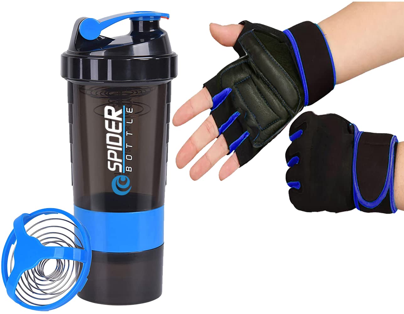 COOL INDIANS Amazing Combo Sports Gym Shaker & Sipper Bottle with Gym Gloves for Men & Women 500 ml Shaker (BLUE) (B0BG3HKB99) Amazon Price History, Amazon Price Tracker