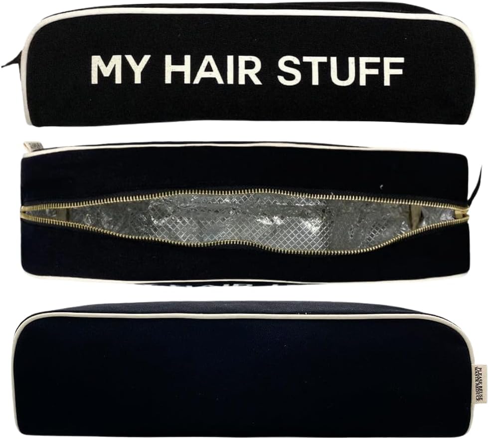 Bag-all Hair Tools Travel Bag | Curling Iron Travel Case Heat Resistant | Traveling Case for Grooming Supplies | Hair Straightener Pouch for Hot Tools for Women | Black