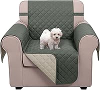 Vista 80 de U-NICE HOME Funda para sillón reclinable, reversible, con correas elásticas, resistente al agua, protege de perros y mascotas, sillón extragrande