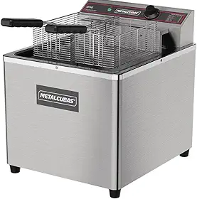 Fritadeira Elétrica Água e Óleo Inox GFAO 18 M Metalcubas Elétrico - 220V
