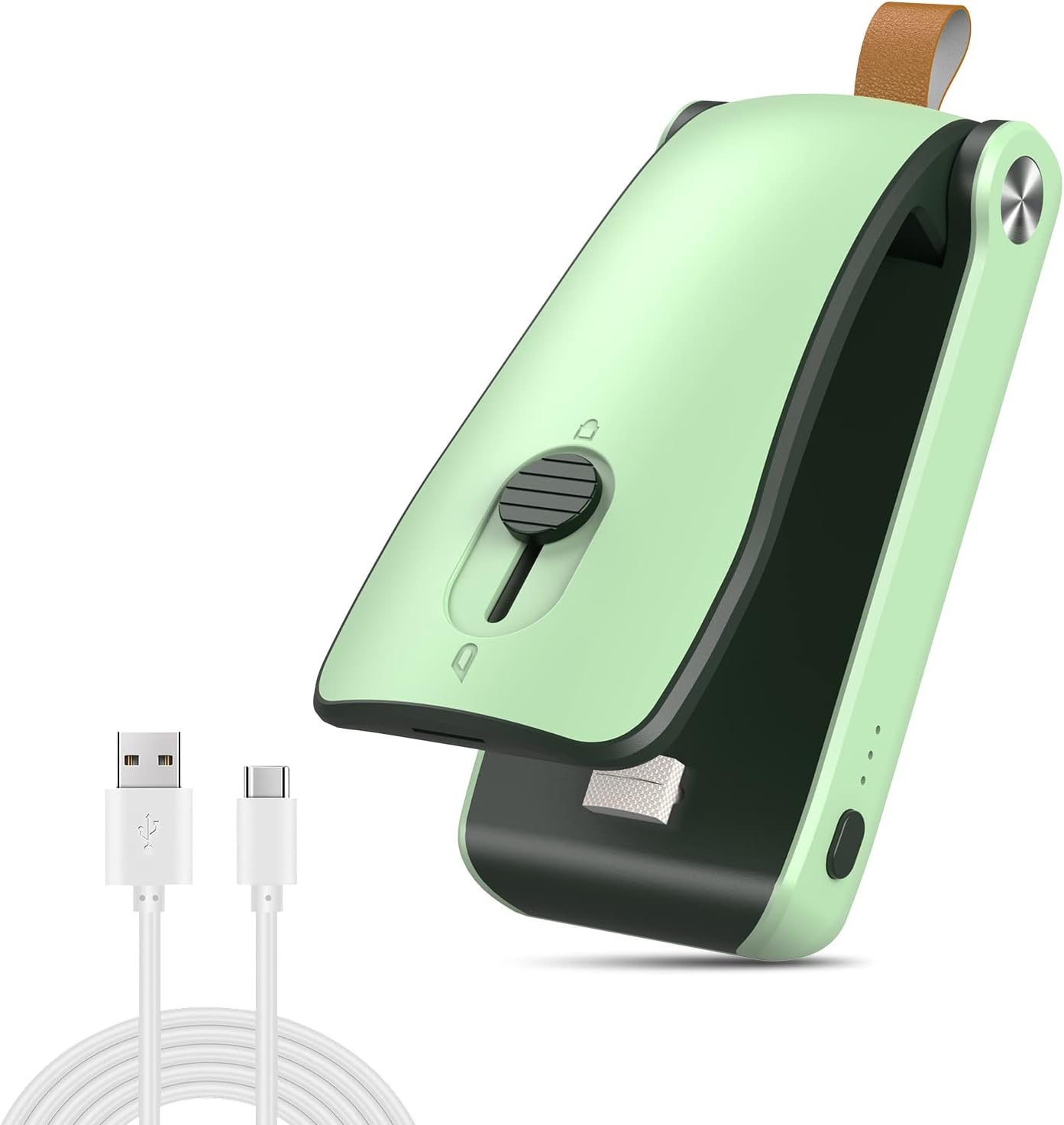 KeeKit Mini Bag Sealer, Rechargeable 2 in 1 Heat Sealer and Cutter