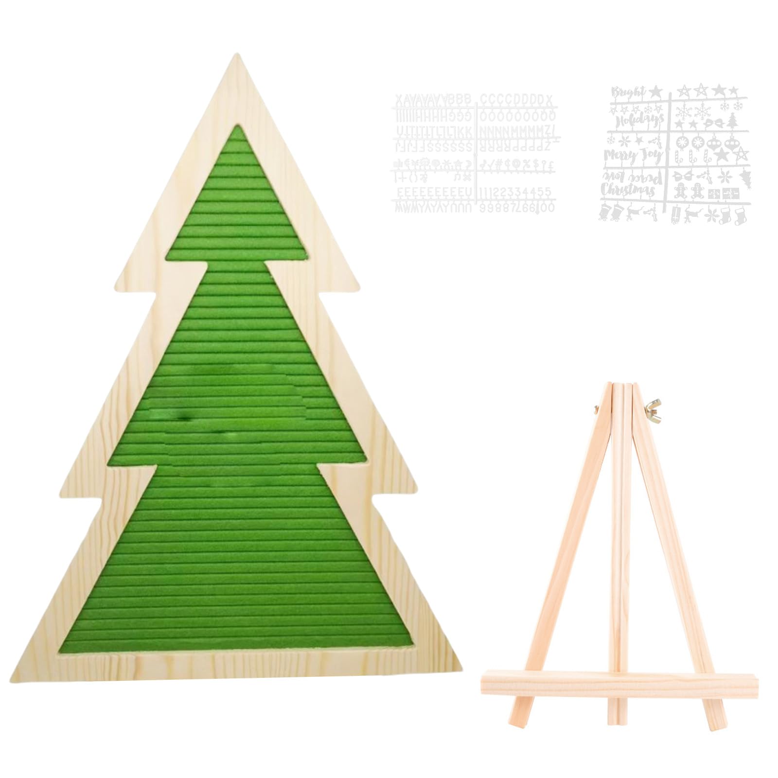 NEWFT Customizable Message Sign, Letterboard Felt Letter Board with 170 Letter for Christmas Decoration Christmas Parties Changeable Sign