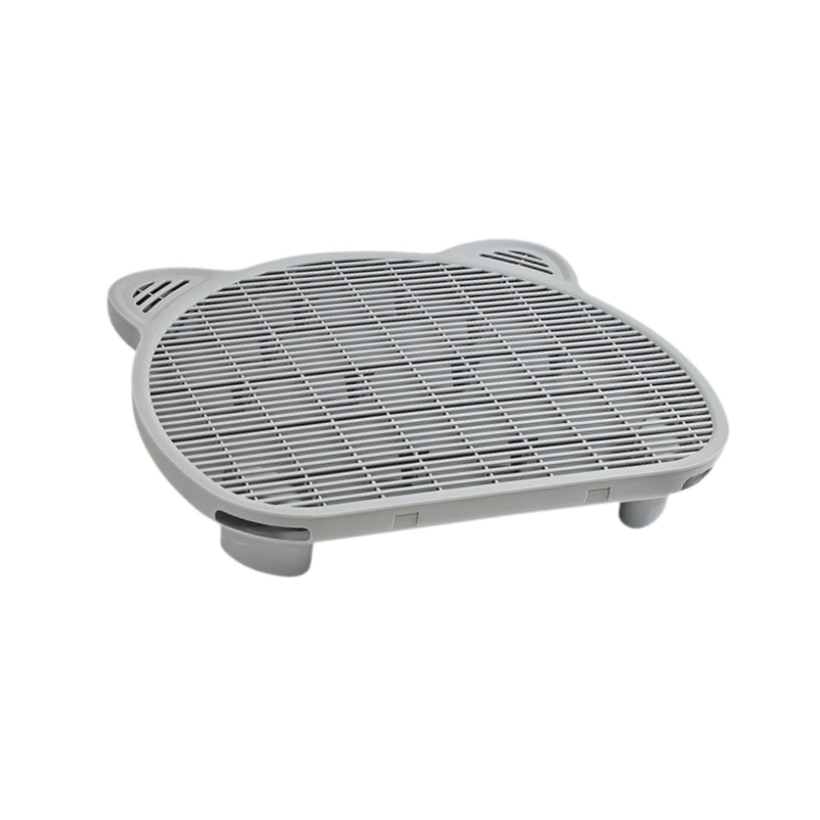 Tapis de Litière pour Chat, Marchepied, Facile à Nettoyer, Moins de Déchets, Marchepieds Réutilisables, Tapis de Rétention de Litière pour Chats, Gris