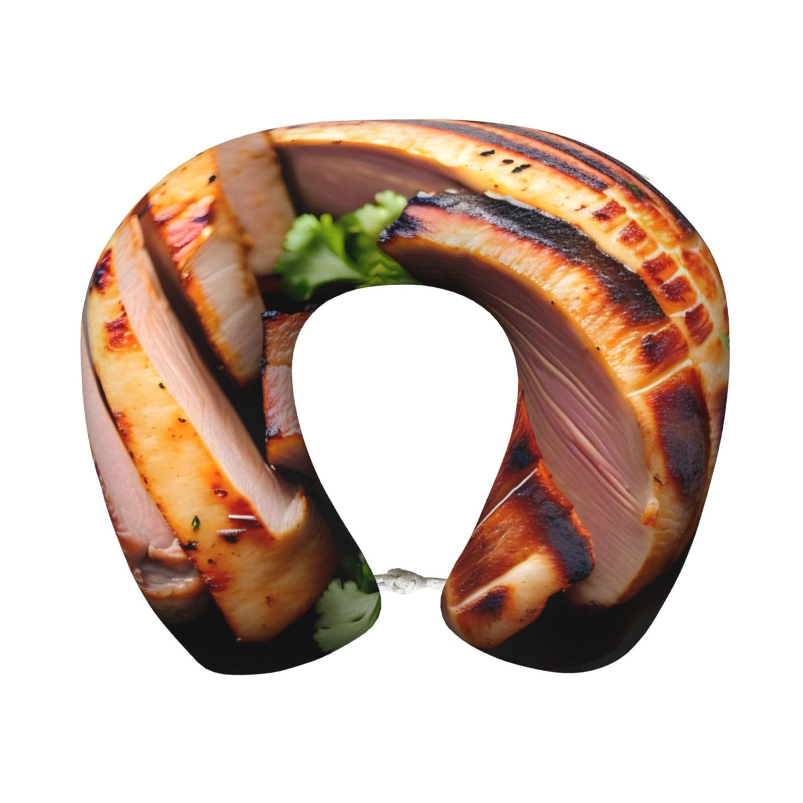 BOAIHH Golden Roast Memory Foam Travel Pillow for Soft Comfort Fits Snugly for Naps Office, and Airplane Use