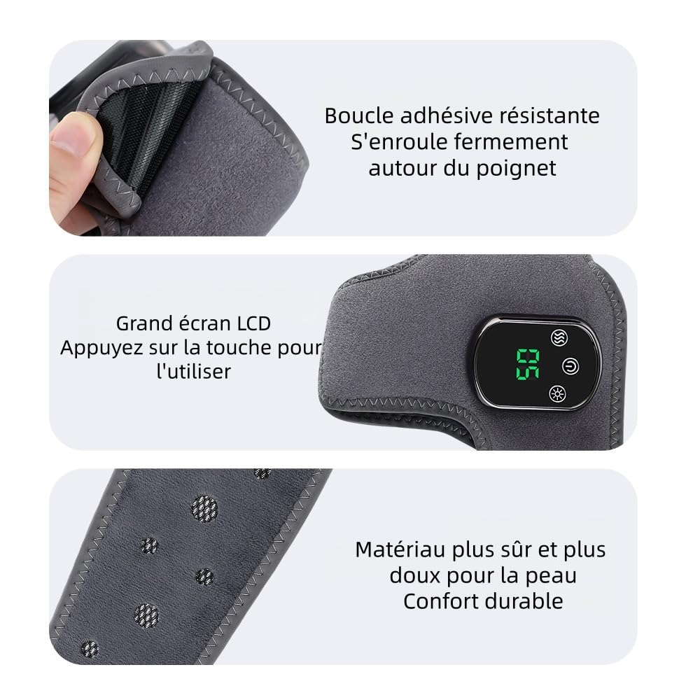 Neurovasio - Révolution Neurologique du Massage des Pieds Masseur Pied Thermique Portatif - Améliore Circulation, Détend Pieds et Cheville, Pour Hommes et Femmes - Maison, Bureau, Voyage