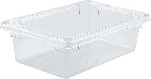 Winco Caja de almacenamiento de alimentos de polietileno, 12 x 18 x 6 pulgadas - 1 cada una.