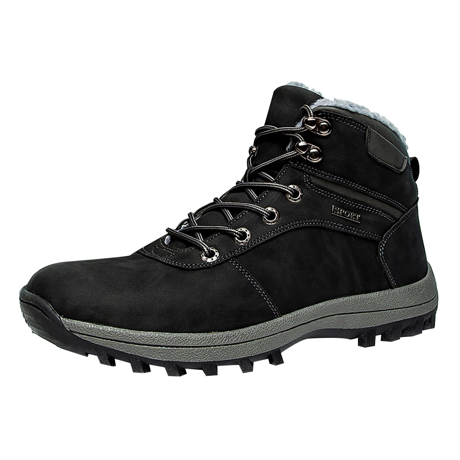 Botas de senderismo para hombre, impermeables, botas de trekking anchas