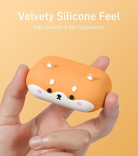 Miniatura 5 de Funda para Airpods de 2 generación1 generación, bonita funda protectora de silicona suave con llavero compatible con Apple Airpods 2 y 1, LED