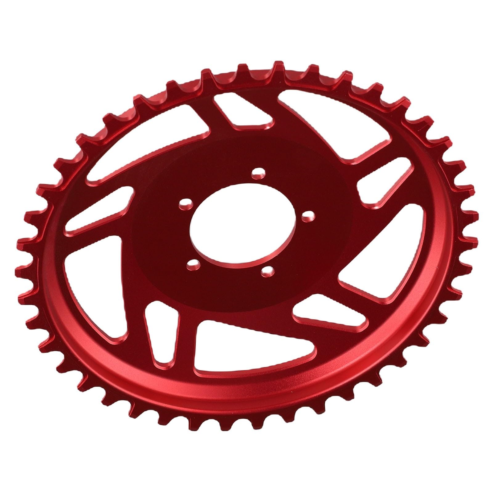 42T Kettenblatt Offset Korrektur E-for Bike, Aluminiumlegierung Elektrisch für Fahrrad für Ring, Blau für Rot