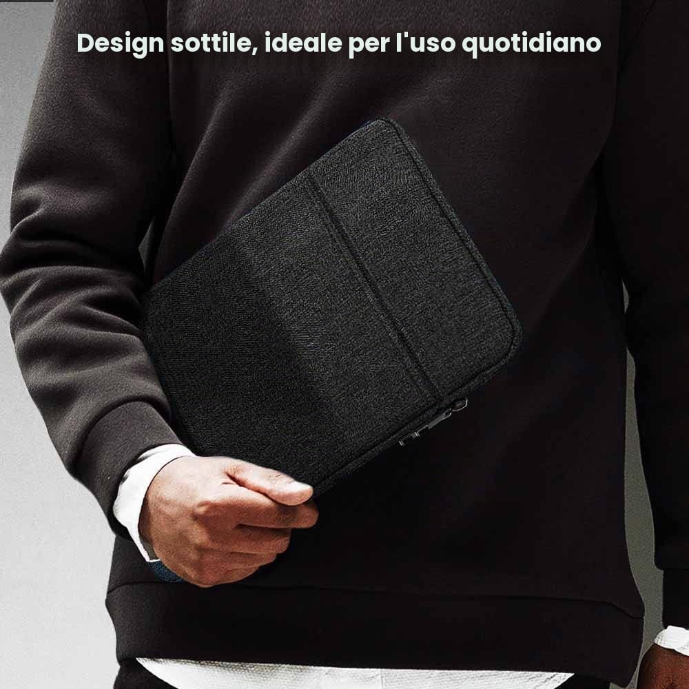 TiMOVO 9-11" Custodia per Tablet, Compatibile con iPad 11" A16 2025, iPad 10,9"/10,2"| Air 11", Galaxy Tab A9+ / A11 Plus 11", Borsa Protettiva Compatibile con Smart Keyboard, Nero