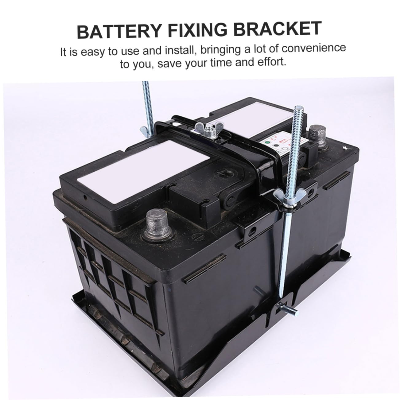 Support de Batterie Voiture Antirouille Fixation Stable et Maintien Charge Batterie Montage Facile pour Véhicule