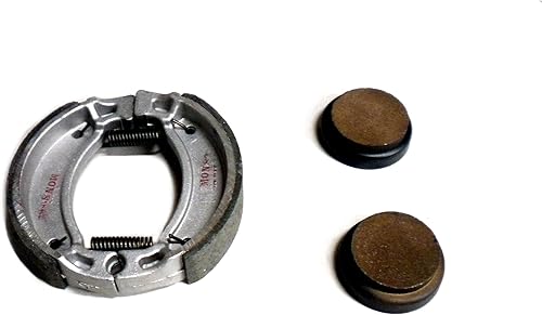 Monster Juego de zapatas y pastillas de freno para Yamaha Tri-Moto 175 82-83, Tri-Moto 200 83-85