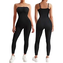 Strapless Shapewear Jumpsuit for Women Black, Small