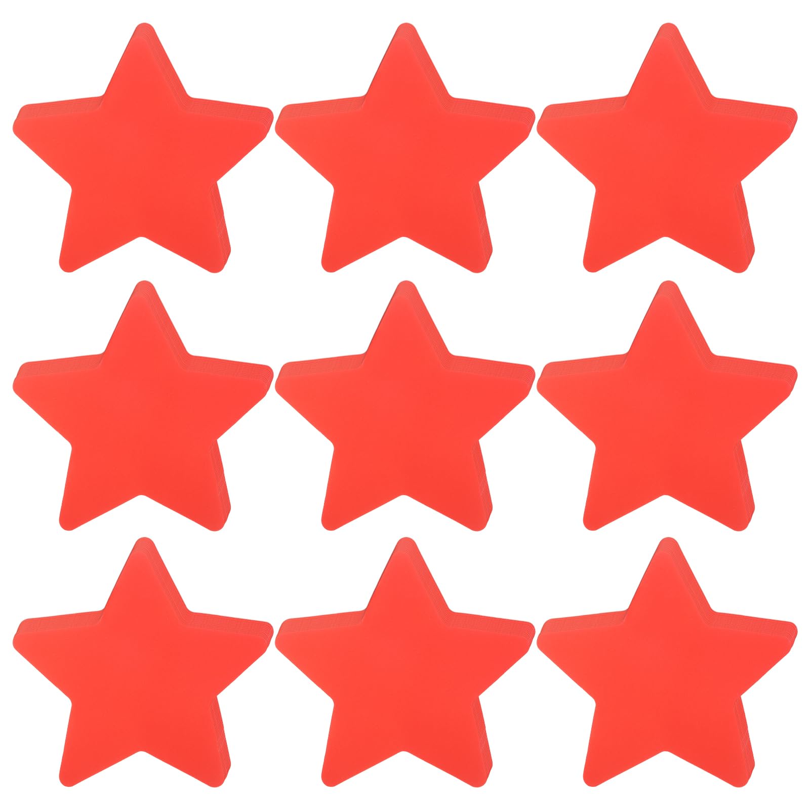 sourcing map 108Pcs Stars Cutouts, 3.5 x 4 Inch Paper Star Shaped Paper Cards for Bulletin Board Decorations, Wall Cut-outs Classroom DIY Craft, Red
