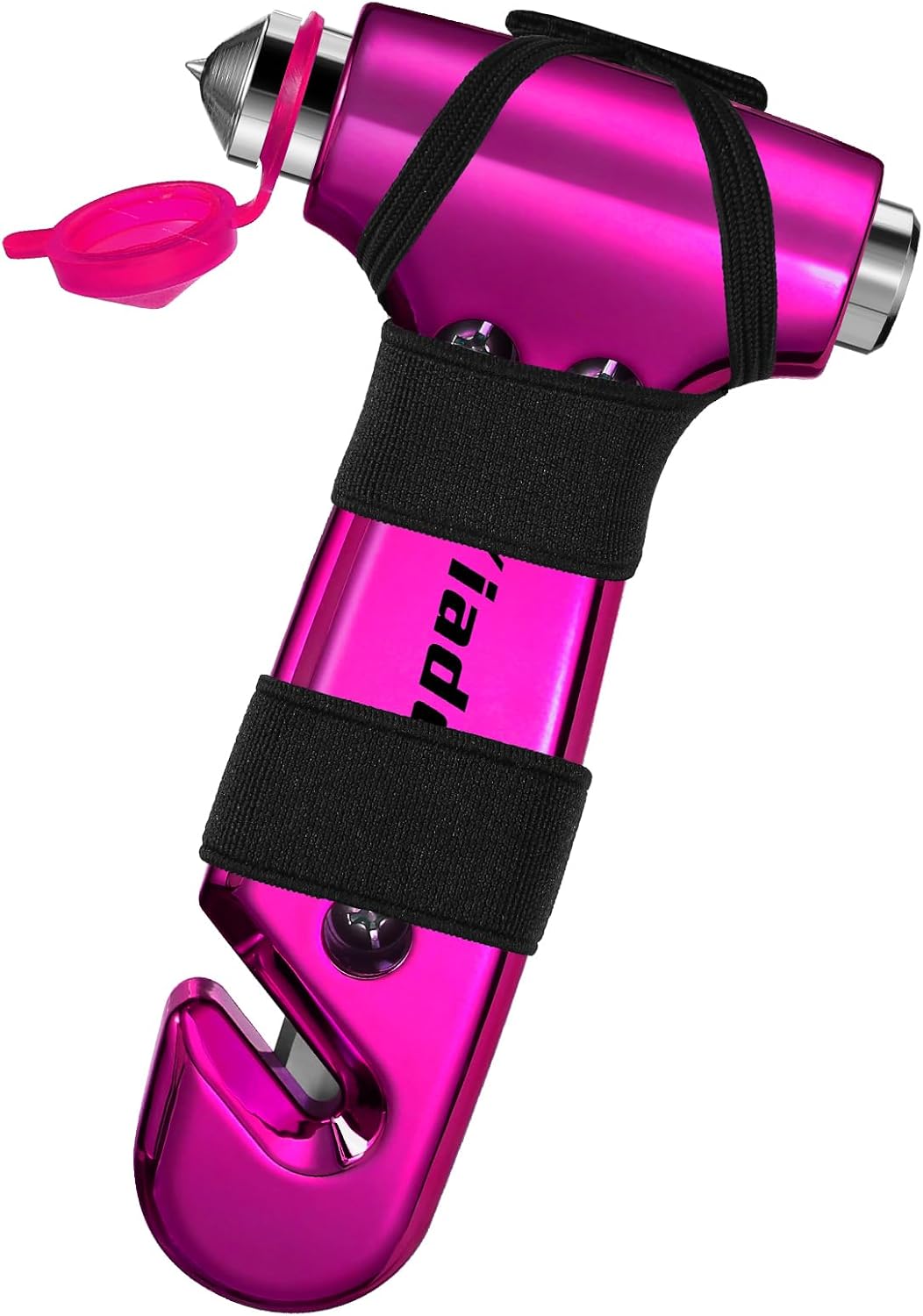 Window Breaker, 3-in-1 Emergency Escape Software with seat Belt Cutter and Glass Breaker, Security Emergency Automotive Escape Software for Automotive, Electroplating Pink