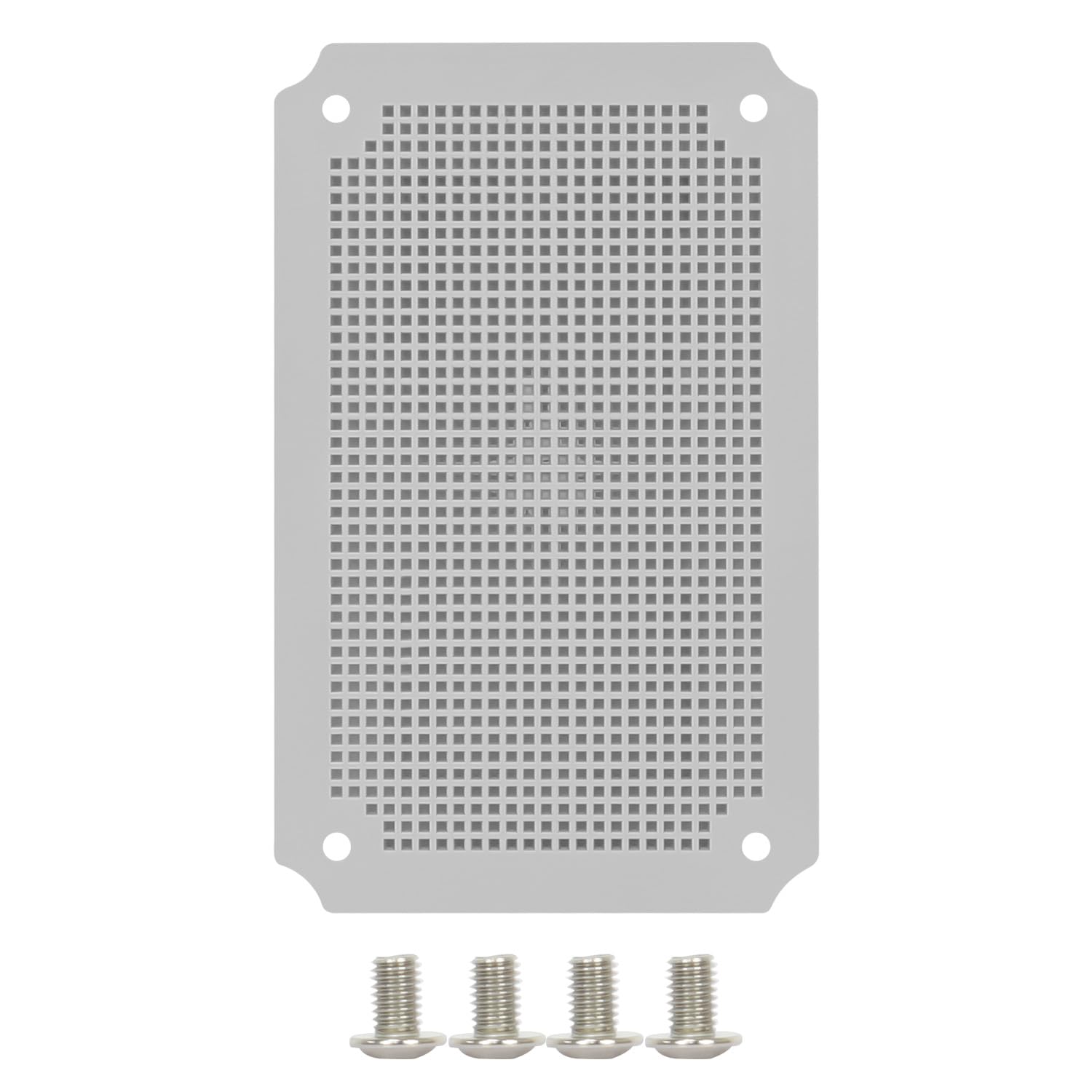 LeMotechJunction Box Mounting Plate ABS Plastic Internal Panel w/Screws for Installation on Electrical Box with Latches 10.43"x6.5"