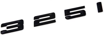 325i Matte Black Trunk Lid Car Rear Badge Emblem Decal Number Letter for BMW 3 Series E90 E91 F30 F31