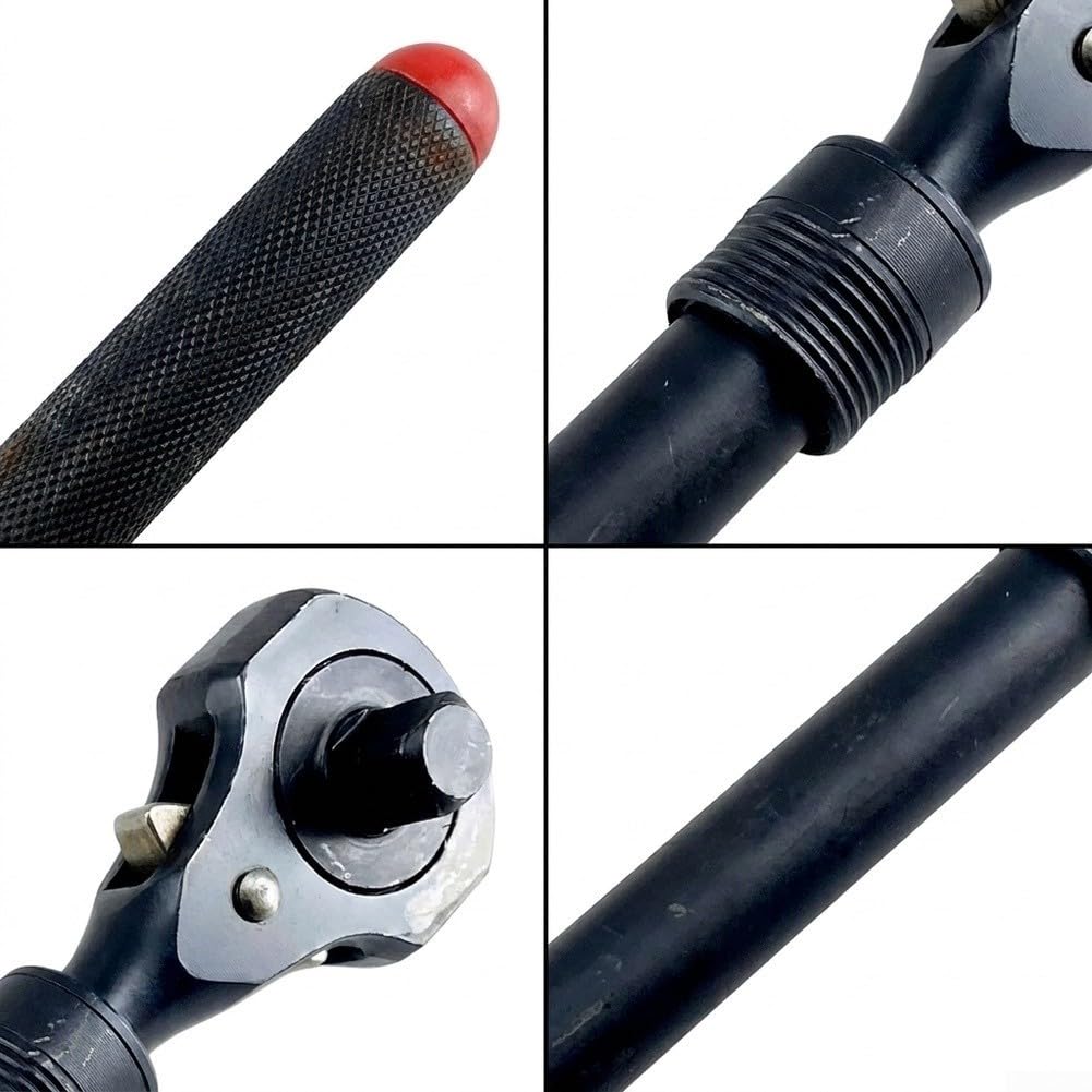 Llave de Carraca Doble Cabeza 38-12 para acero Aleación Mango Telescópico 330-460mm Trinquete Reversible para Tuercas FOR para rueda Reparación Automotriz Garaje