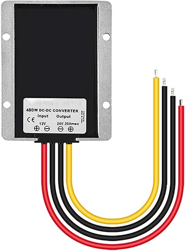Miniatura 7 de Convertidor CCCC impermeable de 12 V, escalón hasta 24 V, convertidor de impulso 20A 480 W, regulador de voltaje, adaptador de corriente, módulo de