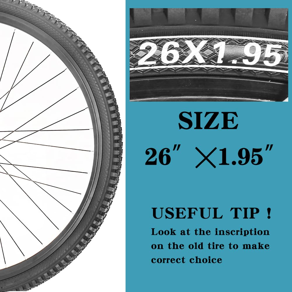 Amazon | パンク防止 26インチx1.95インチ 自転車タイヤ 2本セット