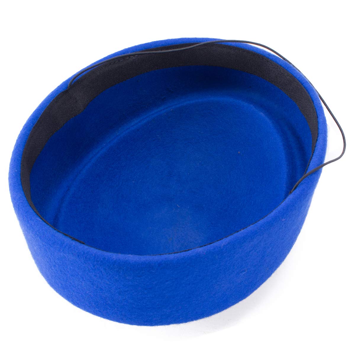 Lawliet Cocktail Fascinator Base Wool Air Hostesses Pillbox Hat Millinery Making A139 (Blue)