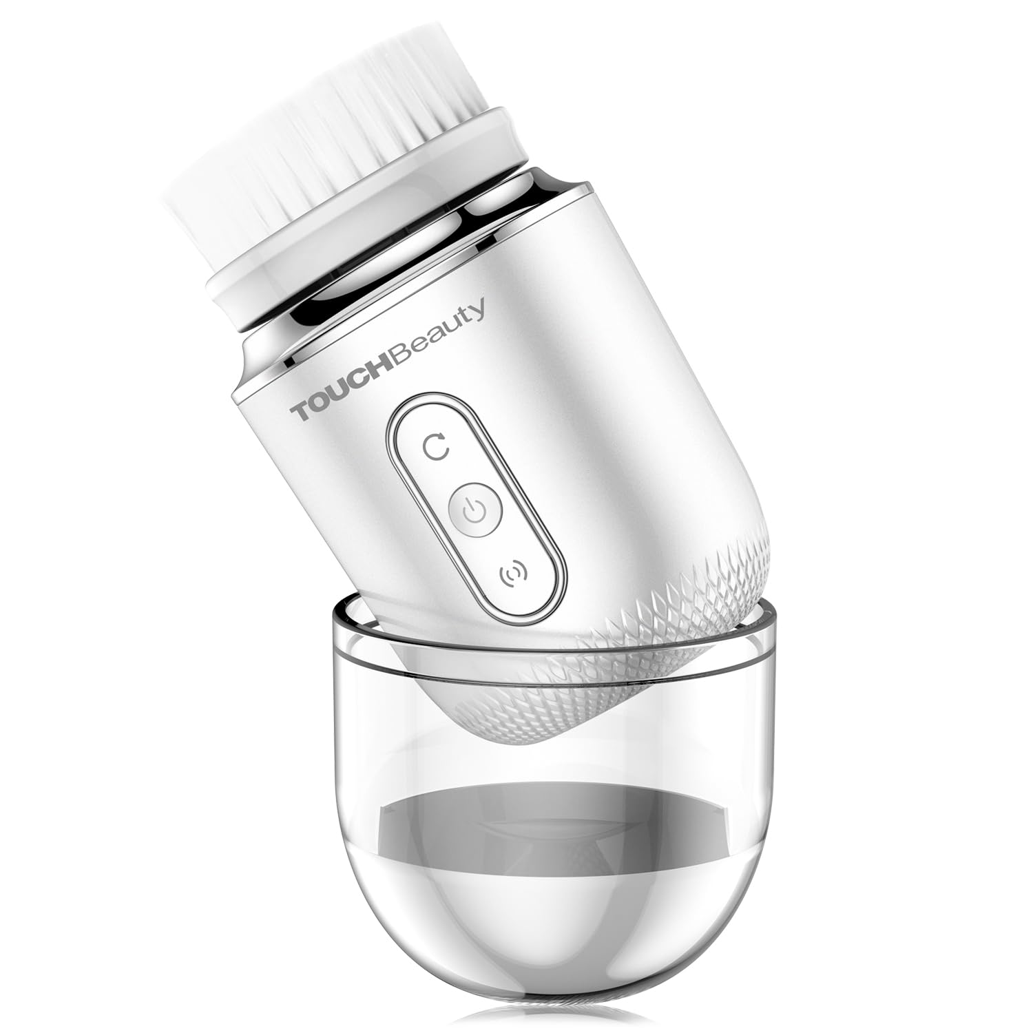 TOUCHBeauty Weihnachtsgeschenke Wasserdichte Elektrische Gesichtsbürste Gesicht mit 2 Bürstenkopf,6 Stufigen Rotations für Haut Tiefenreinigung Sanfte Exfoliation,Aufladbar AG-1760