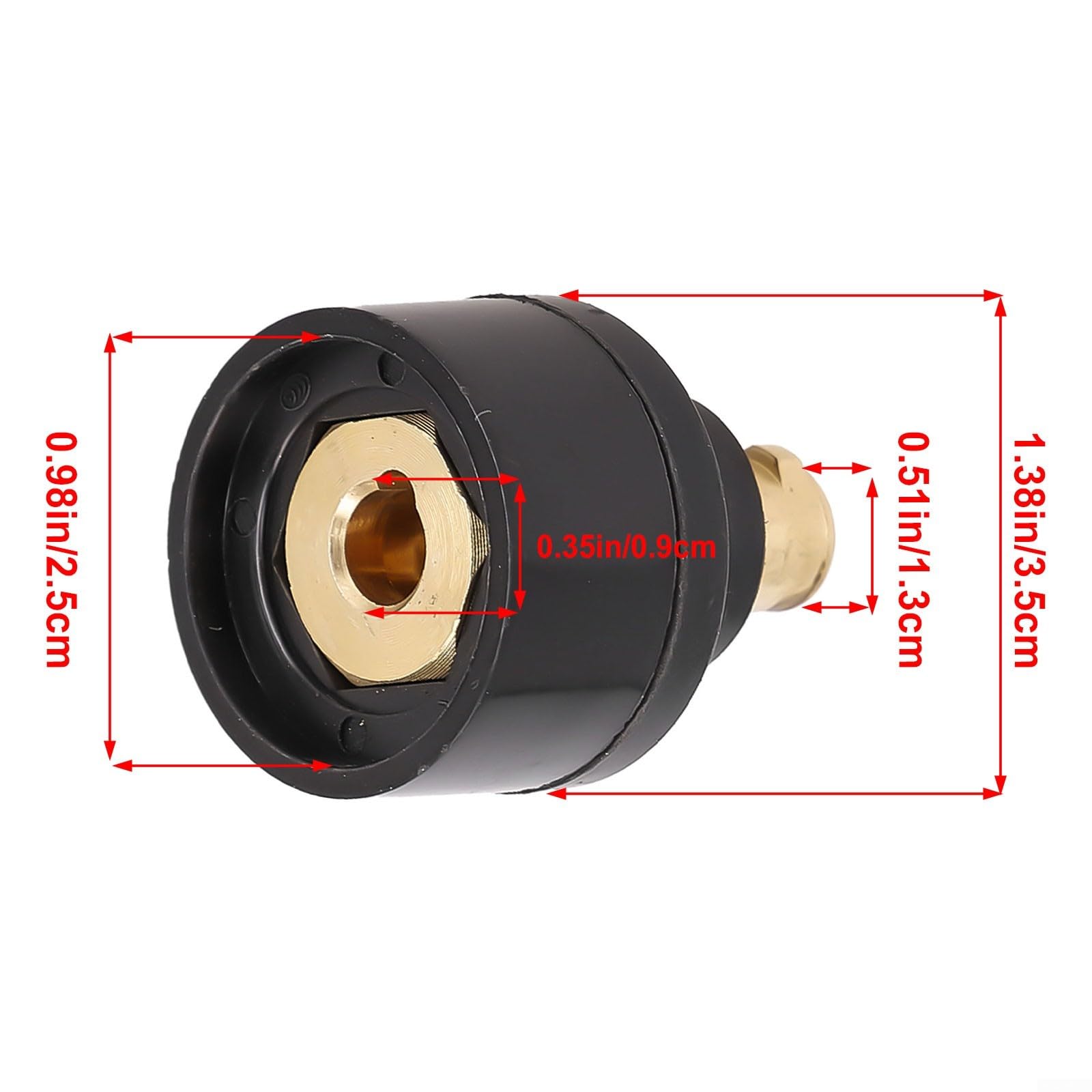 Torch Adapter,Convert 9mm To 13mm TIG Welding Torch Adapter,Secure Lock Connections