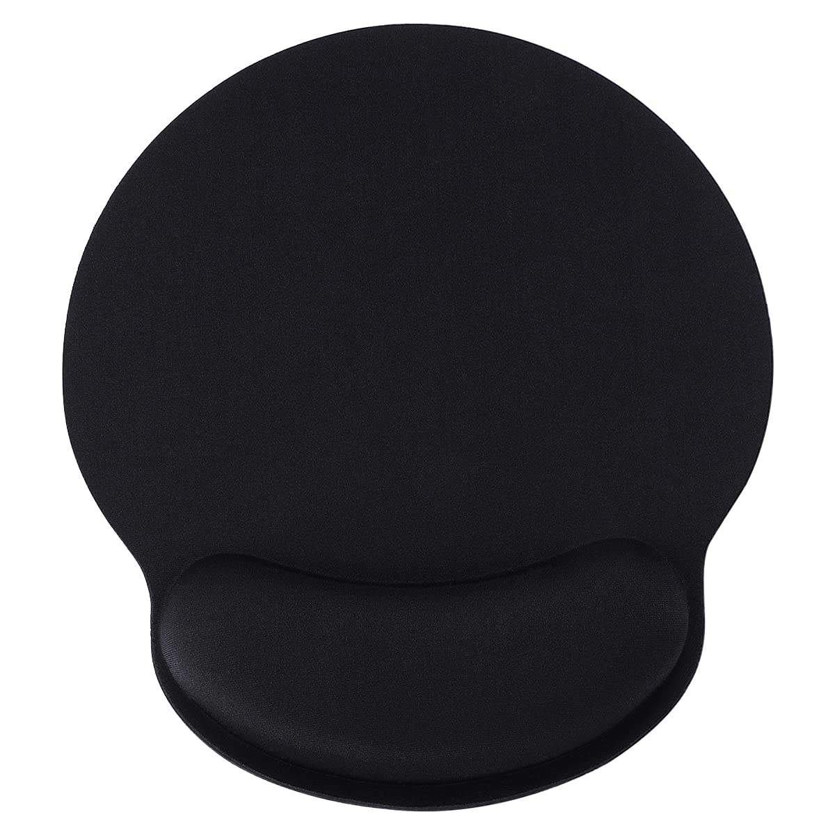 Ceavmlsr Ergonomic Office Black Mouse Pad with Wrist Support for Computer, Small Cute Mouse Pad with Wrist Rest Support Mousepad Mat for Laptop & Desk (Black)