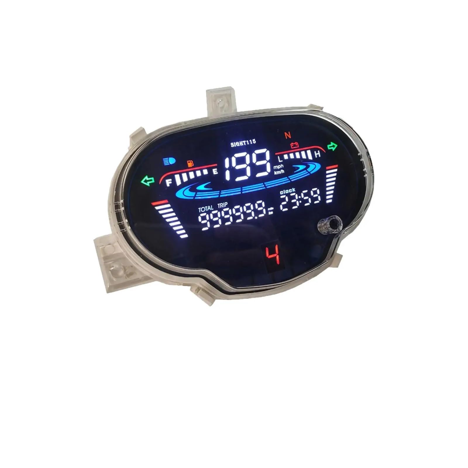 Contachilometri Misuratore Contachilometri Digitale Contachilometri Digitale LED Per Moto Strumento Digitale Per Contachilometri Tachimetro Moto Sight 115