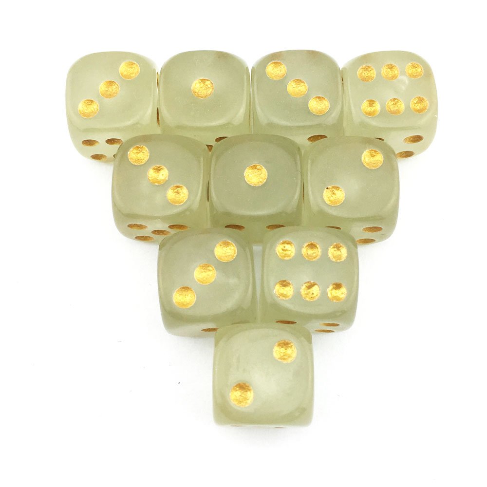 SmartDealsPro 10-Pack D6 Six Sided Glow In the Dark Dice Die for DND MTG, RPG, Tenzi, Farkle, Yahtzee, Bunco, Teaching Math - Image 3