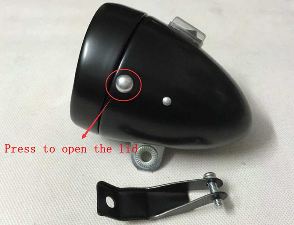 Amazon.com : GOODKSSOP Black Bright 6 LED Metal Shell Front Light