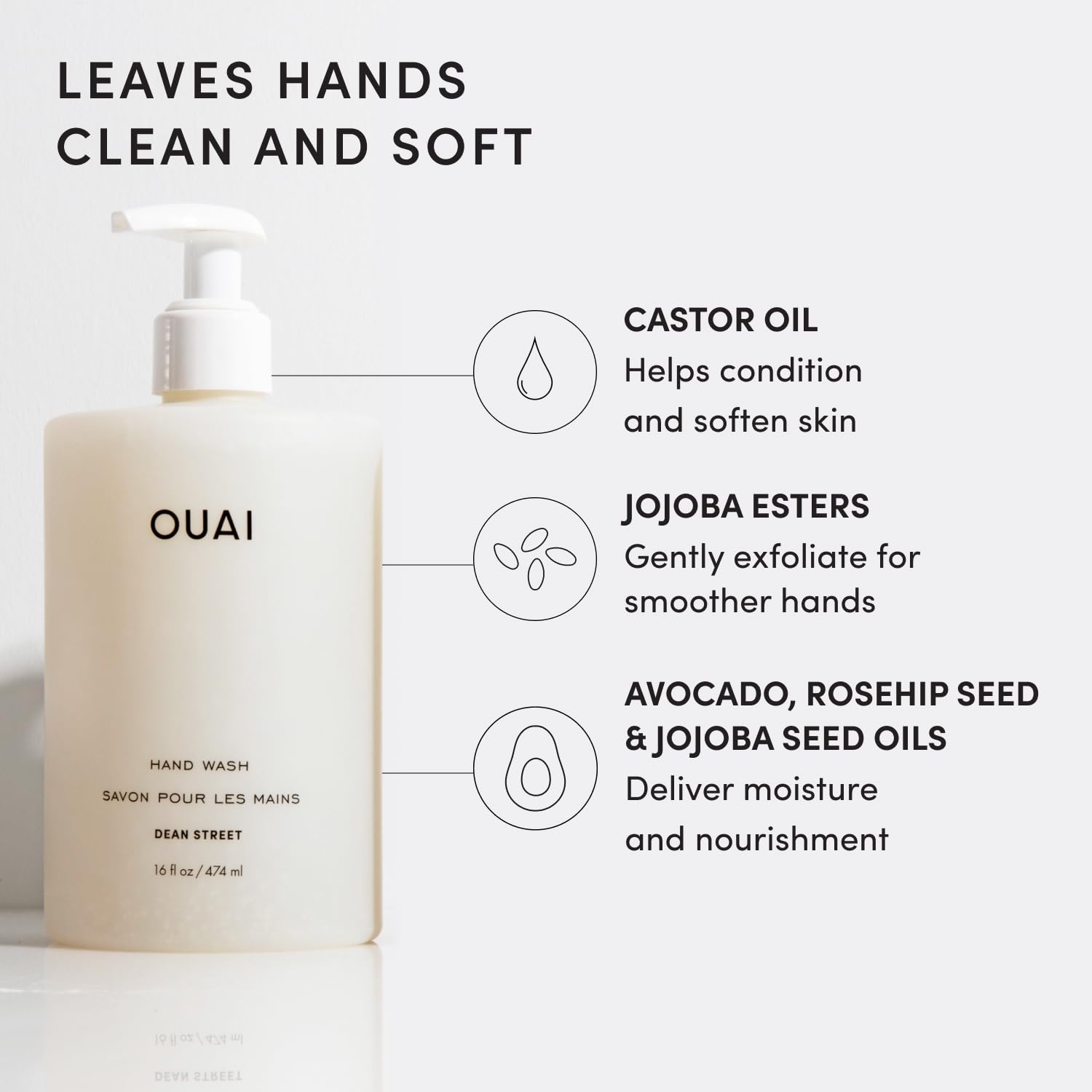 OUAI Dean Street Hand Wash - 16 Fl Oz -4
