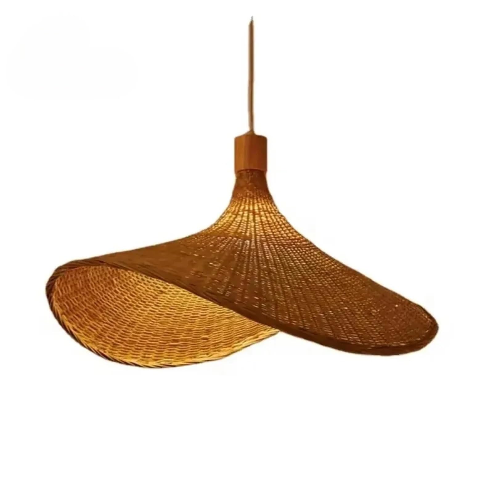 RRYPBOVG Pendant Lights Shade 50CM Woven Chandelier Light Fixture Rattan Pendant Light Cover Butterfly Pendant Light for Indoor