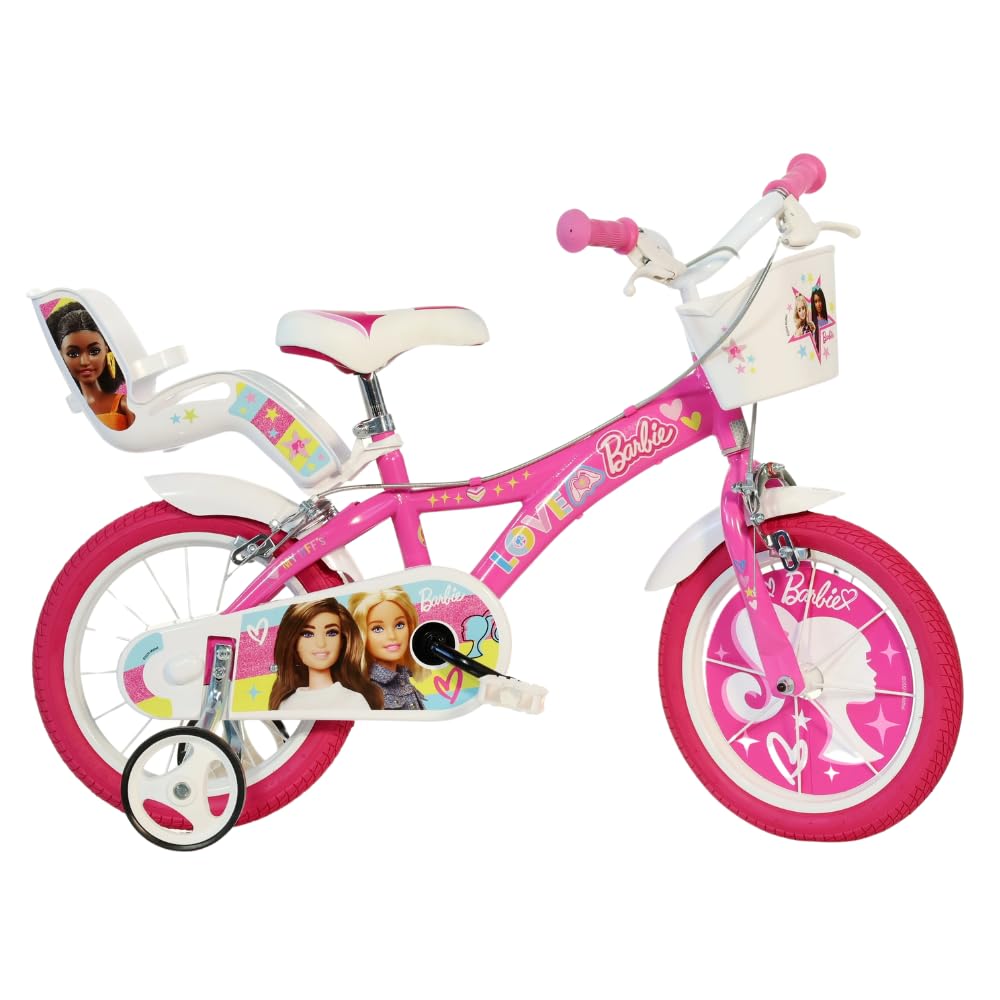 Vélo pour fille Dino Bikes Barbie Taille 12" - 14" - 16" (Jante 16 Pouces)