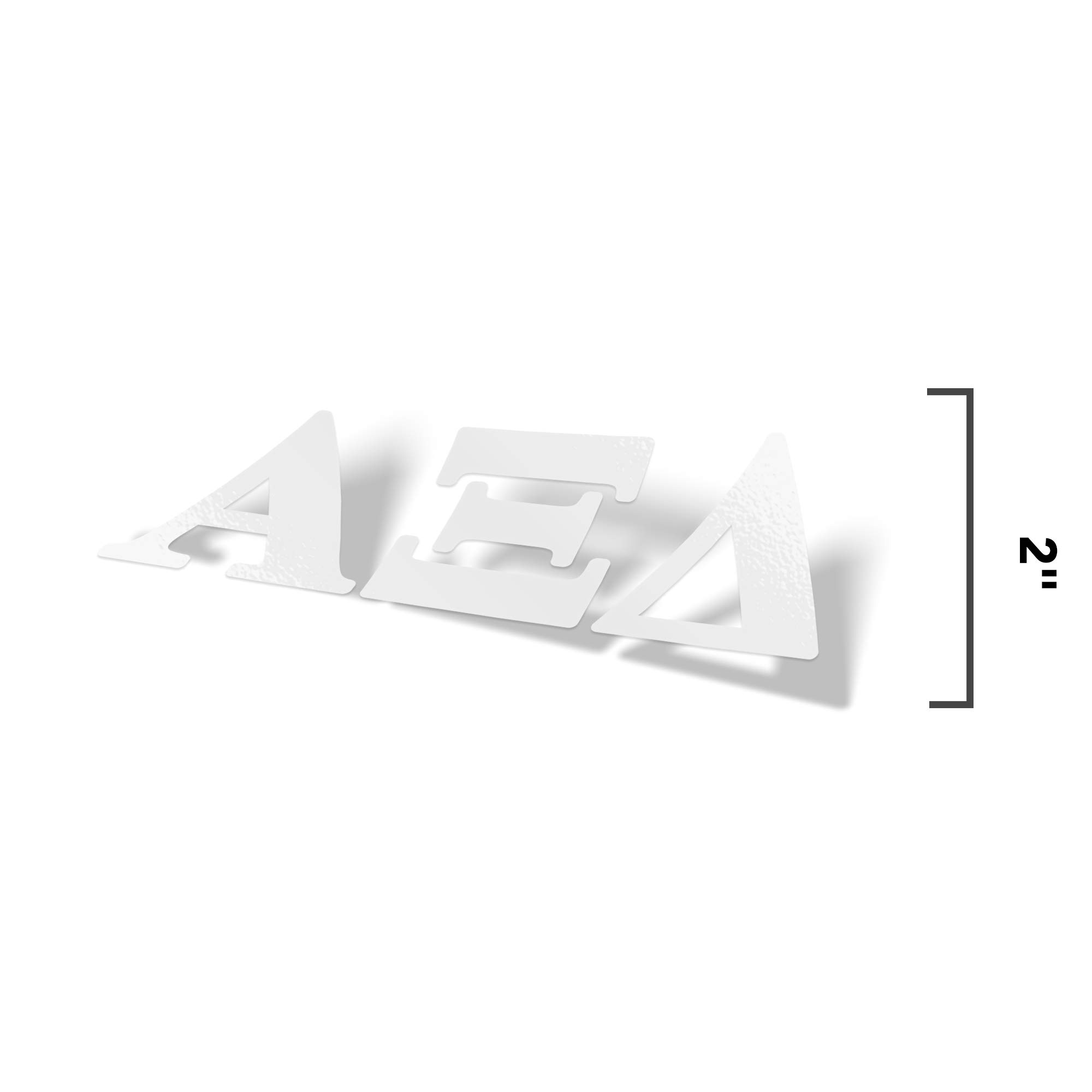 Amazon.com: Alpha Xi Delta Sorority White Letter Sticker Decal Greek 2  Inches Tall for Window Laptop Computer Car Alpha zee