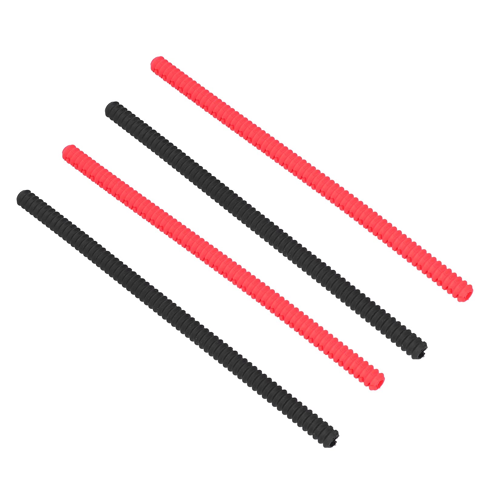 Luqeeg 4pcs Silicone Oven Rack Cover for , Heat Insulation Oven Rack Cover, Anti Scalding Oven Rack Protector for Home Kitchen, Prevent Hand Arm Against Burns, Black and Red