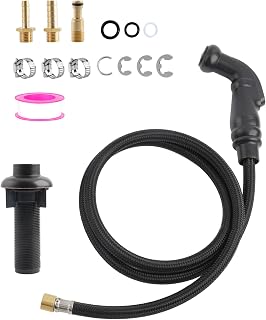 Kitchen Sink Side Sprayer with Quick Side Connector Compatible with Moen Faucet Sprayer Replacement, Kitchen Sink Faucet Sprayer Hose, Sink Spray Head with 3 Adapters/Holder, Oil-Rubbed Bronze