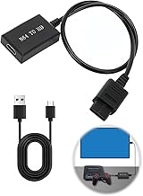 N64 to HDMI Converter HDMI Cable for Nintendo 64/SNES/N64 HDMI Adapter Compatible with Gamecube/SFC/NGC Console/HDTV/Monitor/Projector, Support 480/720p/Stereo Audio/16:9 Aspect Ratio