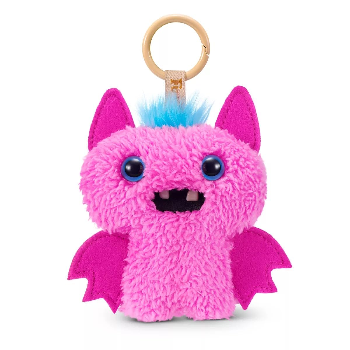 ZURU Fuggler Pinkles Valentine's Keychain, Plush Toy, 3.5 Inches, Collectible, Soft Material, Ages 3+, Pink, 4.5 Inches