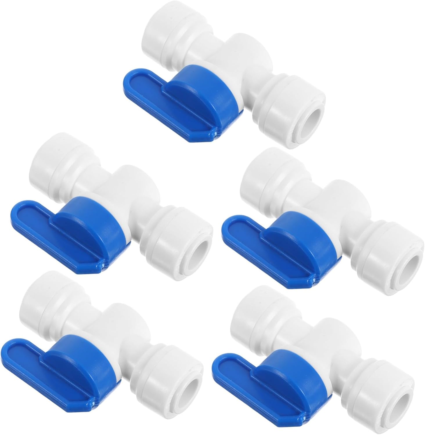 5Pcs Quick Connector Valve Parts for Water Purifiers and Filters Compatible with Tubing Pom Material for Ro Systems and Beverage Dispensers