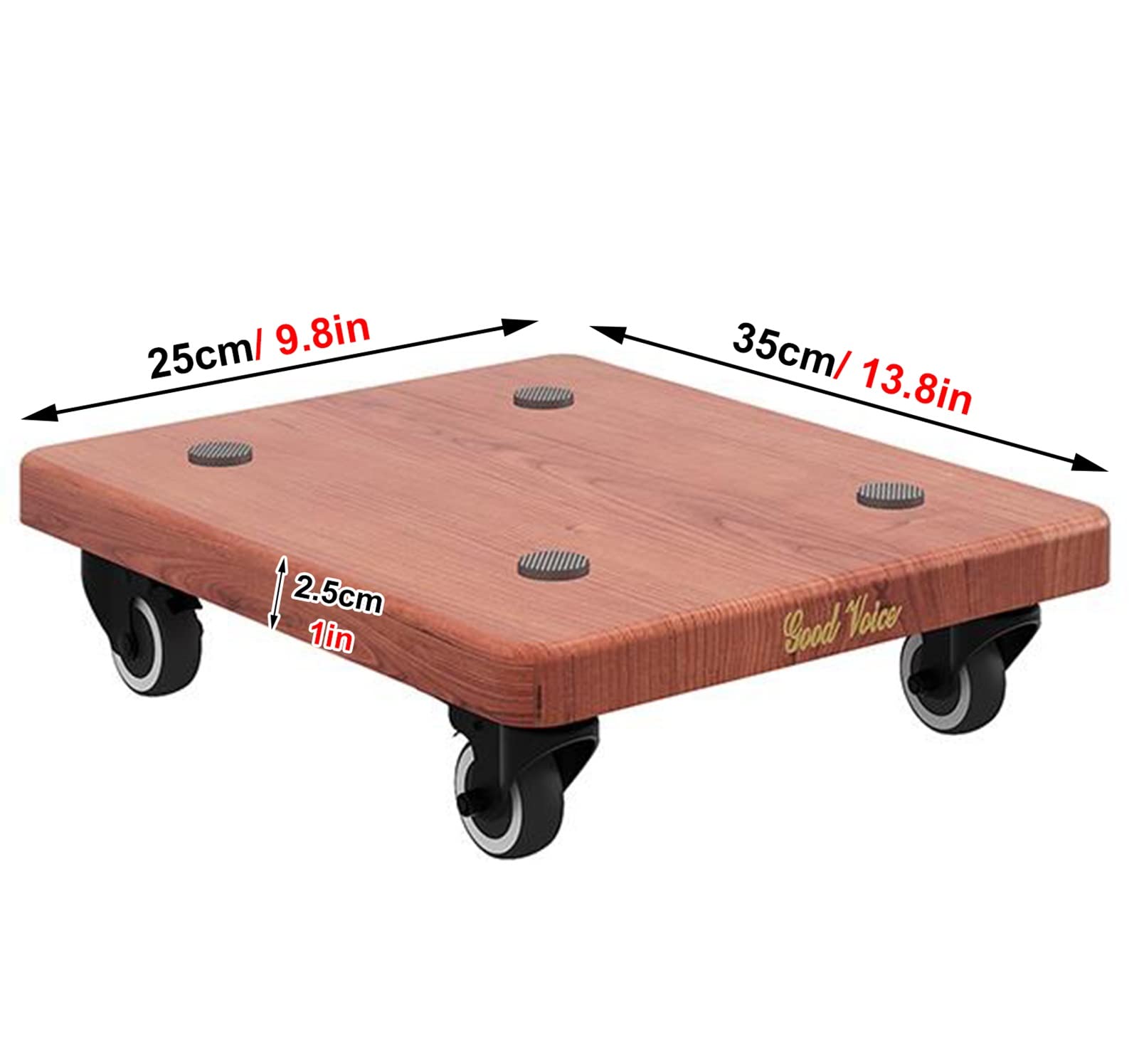 Coppia di supporti per altoparlanti con ruote bloccabili, piccoli supporti per altoparlanti per subwoofer e altoparlanti surround, facile mobilità per uso domestico e commerciale