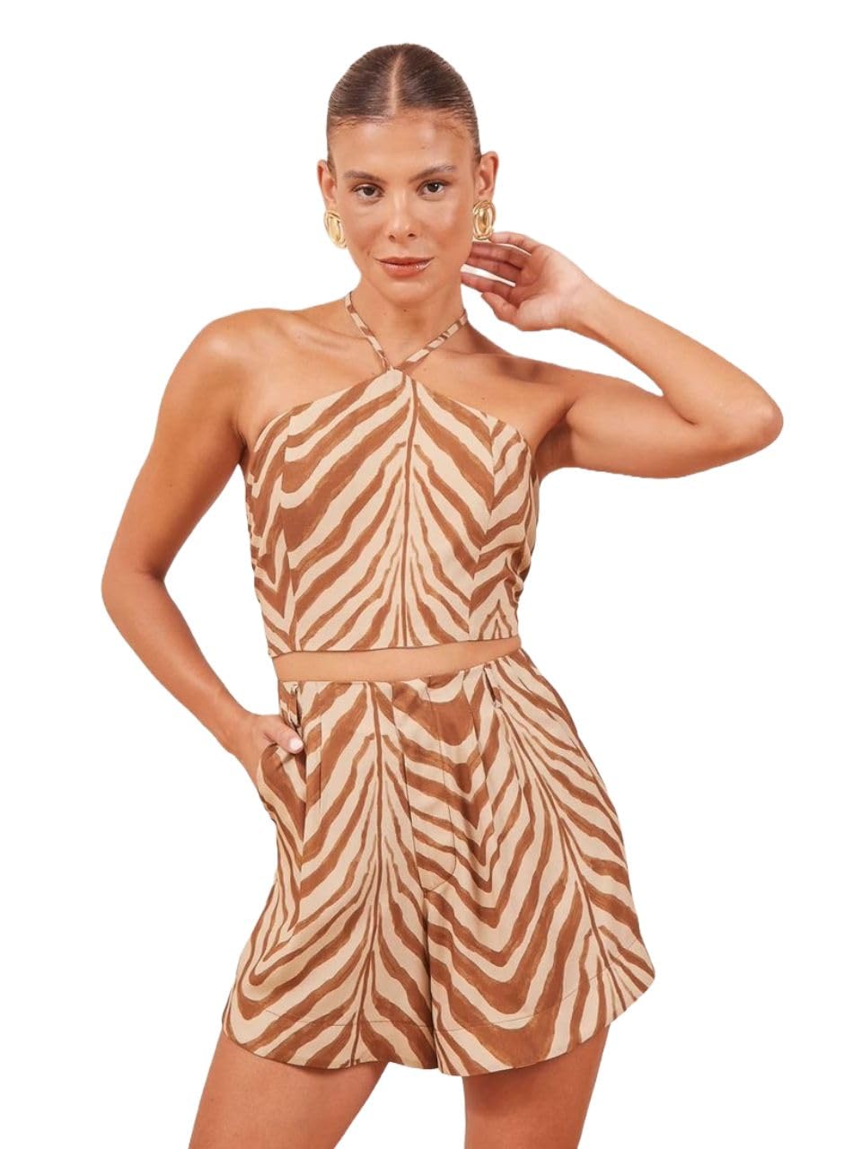 cool and casual Dress For Women Western Dresses Stylish Co ord Set For Woman Two Piece Set For Vacation Outfit Summer Vibes For Beach Wear Trendy Holiday Look-picture-27