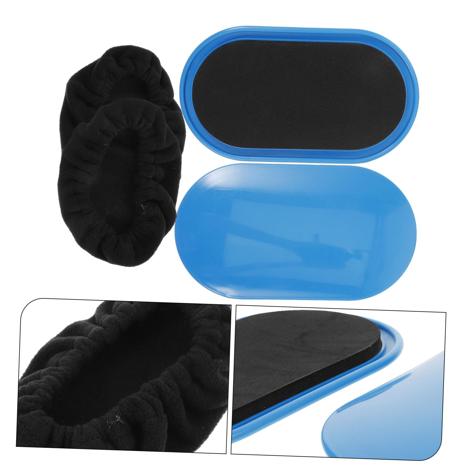CLISPEED Set di 1 Piastra Scorrevole Ovale per Fitness in ABS ed Eva, Design Ergonomico Compatto e Portatile, Attrezzo Versatile per Esercizi Aerobici a Casa e Palestra